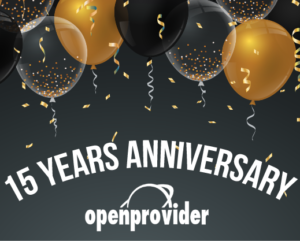 openprovider 15 years anniversary
