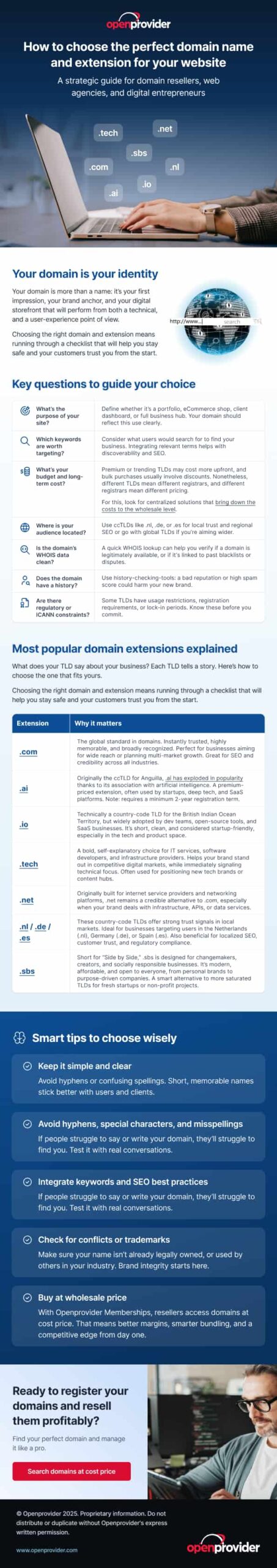 how to choose the perfect domain name and extension for your website