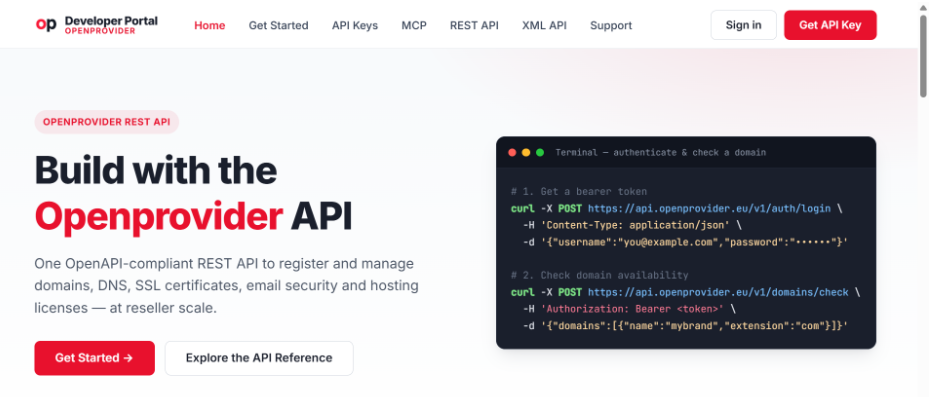 openprovider api